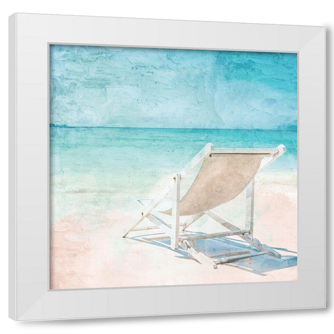 At the Shore White Modern Wood Framed Art Print by Allen, Kimberly