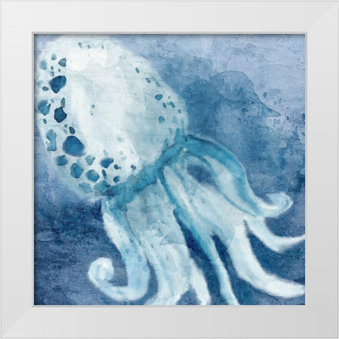 Deep Sea 1 White Modern Wood Framed Art Print by Allen, Kimberly