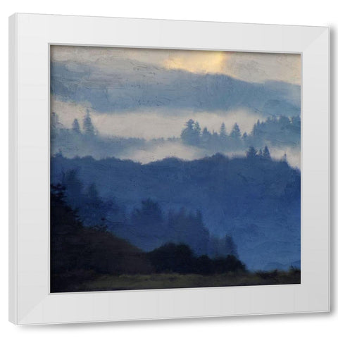 Mountain Range White Modern Wood Framed Art Print by Allen, Kimberly