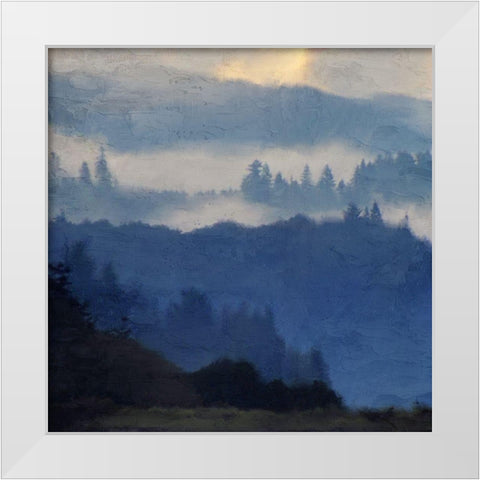 Mountain Range White Modern Wood Framed Art Print by Allen, Kimberly