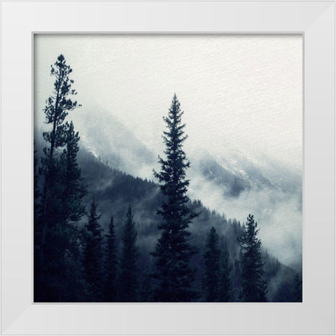 Navy Forest 1 White Modern Wood Framed Art Print by Allen, Kimberly