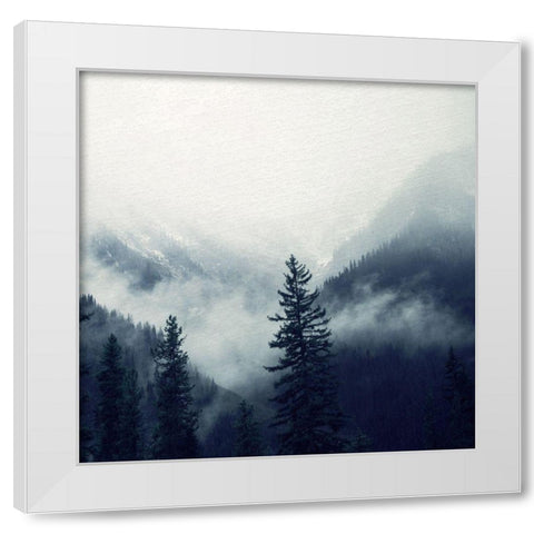 Navy Forest 2 White Modern Wood Framed Art Print by Allen, Kimberly