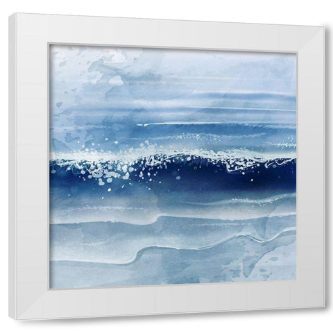 Ocean Waves White Modern Wood Framed Art Print by Allen, Kimberly