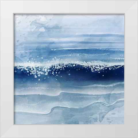 Ocean Waves White Modern Wood Framed Art Print by Allen, Kimberly