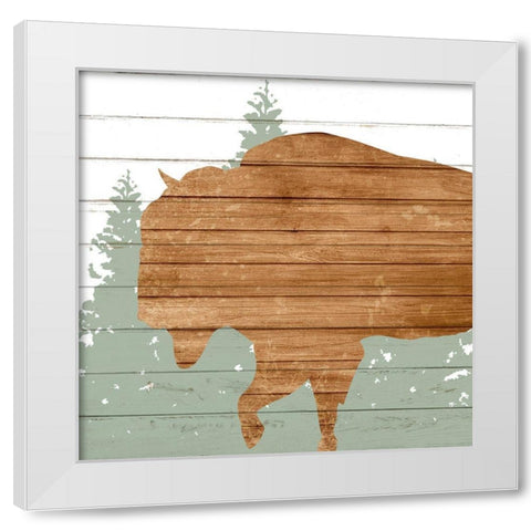 Woods 2 White Modern Wood Framed Art Print by Allen, Kimberly