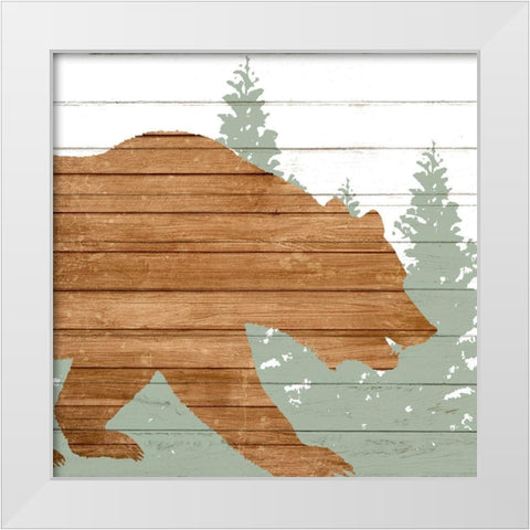 Woods 4 White Modern Wood Framed Art Print by Allen, Kimberly