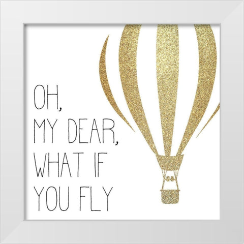 You will Fly 2 White Modern Wood Framed Art Print by Allen, Kimberly