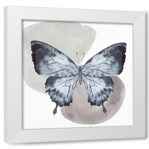 Watercolor Butterfly 1 White Modern Wood Framed Art Print by Allen, Kimberly