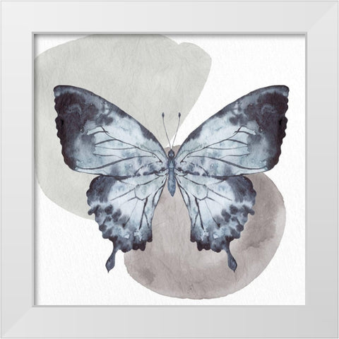 Watercolor Butterfly 1 White Modern Wood Framed Art Print by Allen, Kimberly