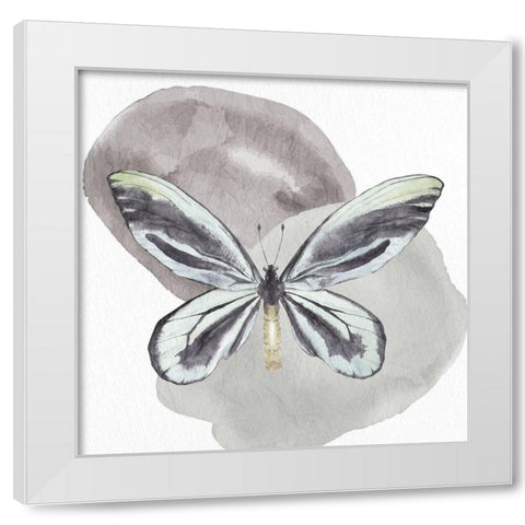 Watercolor Butterfly 2 White Modern Wood Framed Art Print by Allen, Kimberly