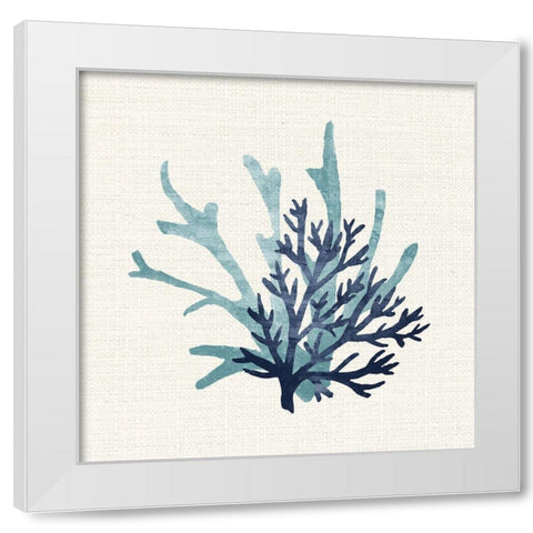 Coral Shades 1 White Modern Wood Framed Art Print by Allen, Kimberly