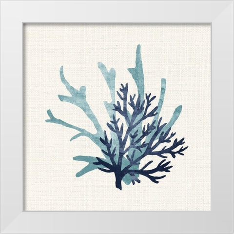 Coral Shades 1 White Modern Wood Framed Art Print by Allen, Kimberly