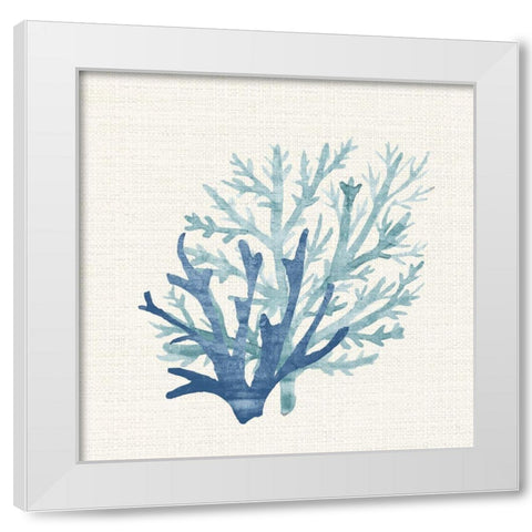 Coral Shades 2 White Modern Wood Framed Art Print by Allen, Kimberly