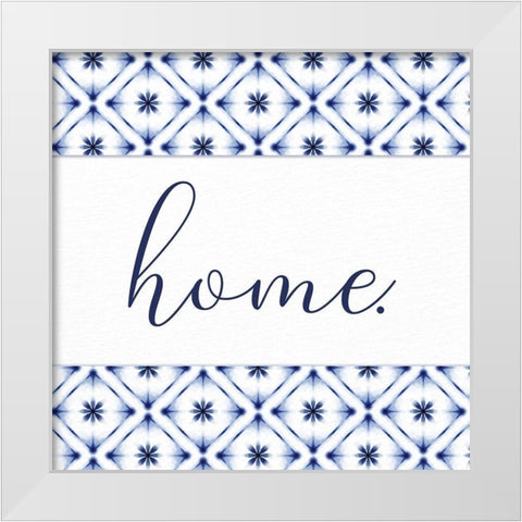 Home Square White Modern Wood Framed Art Print by Allen, Kimberly