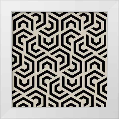 Hypnotic 2 White Modern Wood Framed Art Print by Allen, Kimberly