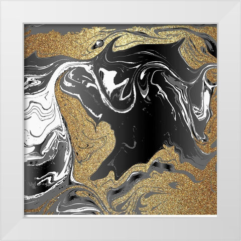 Agate Beauty 3 White Modern Wood Framed Art Print by Allen, Kimberly