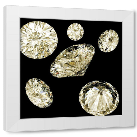 All Glam 3 White Modern Wood Framed Art Print by Allen, Kimberly