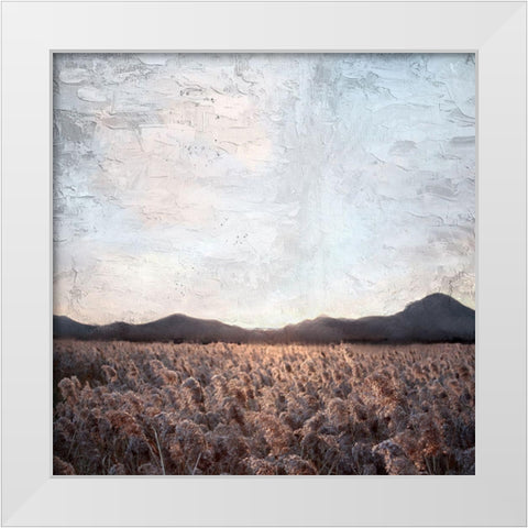 In the Fields White Modern Wood Framed Art Print by Allen, Kimberly