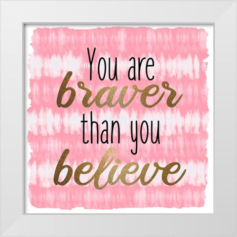 Braver Tie Dye 1 White Modern Wood Framed Art Print by Allen, Kimberly