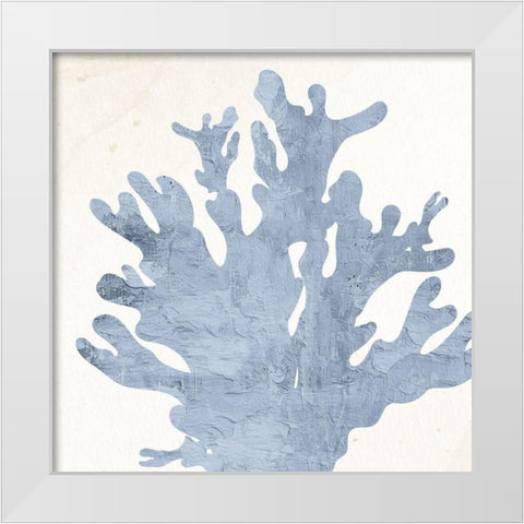 Coral Days 3 White Modern Wood Framed Art Print by Allen, Kimberly