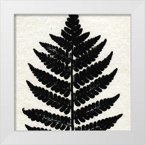 Pressed Fern 2 White Modern Wood Framed Art Print by Allen, Kimberly