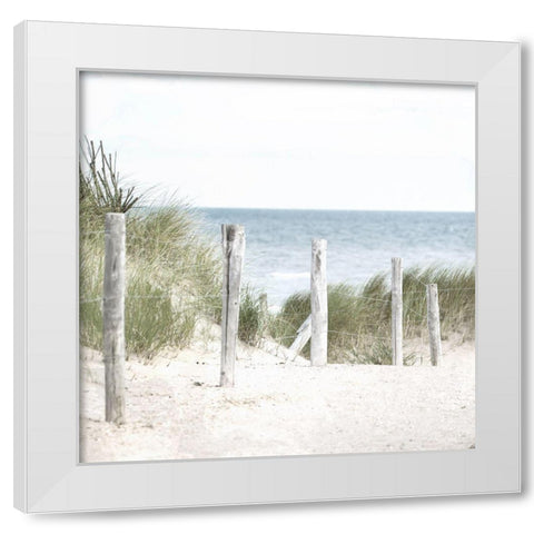 Sand Pathway White Modern Wood Framed Art Print by Allen, Kimberly