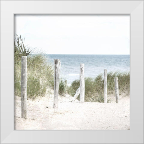 Sand Pathway White Modern Wood Framed Art Print by Allen, Kimberly