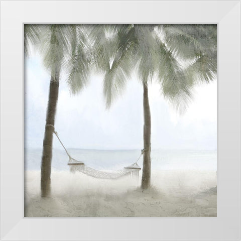 Naptime White Modern Wood Framed Art Print by Allen, Kimberly