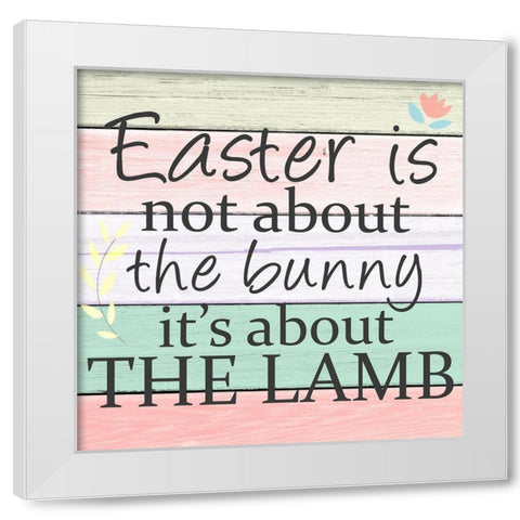 The Lamb White Modern Wood Framed Art Print by Allen, Kimberly