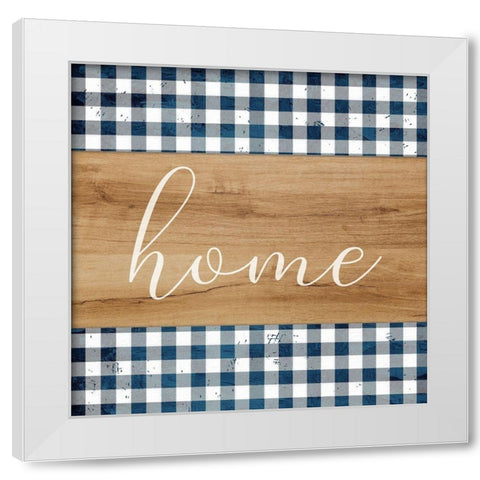 Home v2 White Modern Wood Framed Art Print by Allen, Kimberly