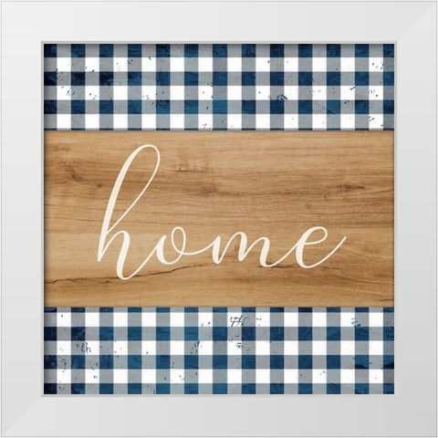 Home v2 White Modern Wood Framed Art Print by Allen, Kimberly