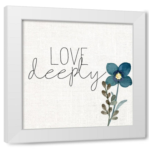 Deeply White Modern Wood Framed Art Print by Allen, Kimberly