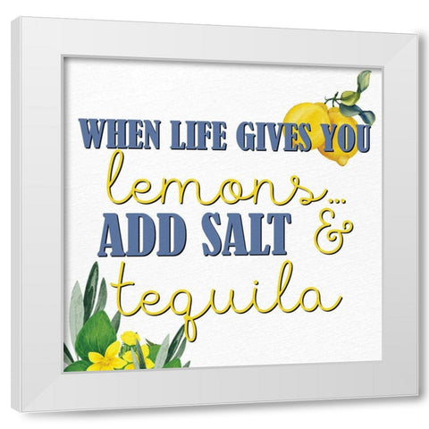 Lemon Tile 7 White Modern Wood Framed Art Print by Allen, Kimberly