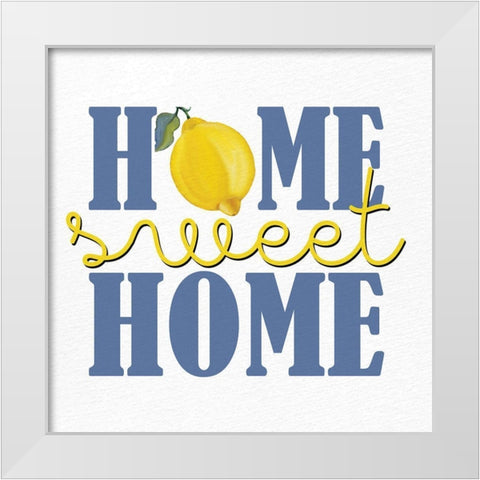 Lemon Tile 12 White Modern Wood Framed Art Print by Allen, Kimberly