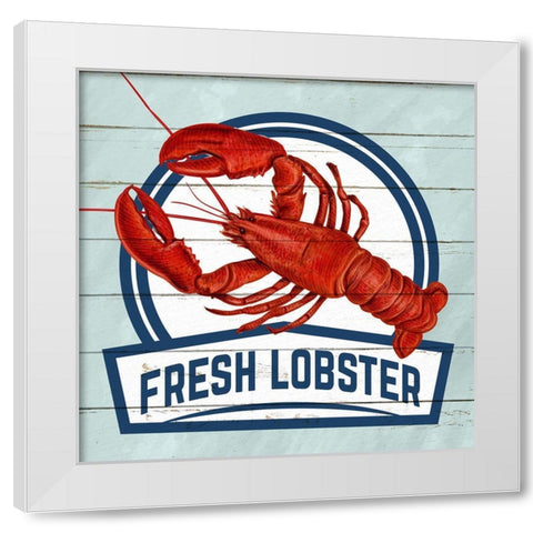 Fresh Lobster White Modern Wood Framed Art Print by Allen, Kimberly