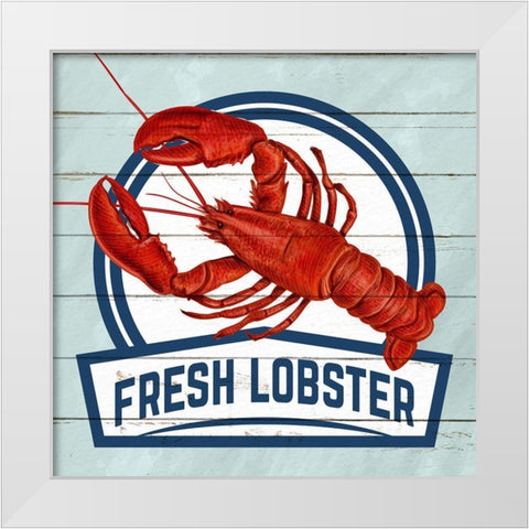 Fresh Lobster White Modern Wood Framed Art Print by Allen, Kimberly