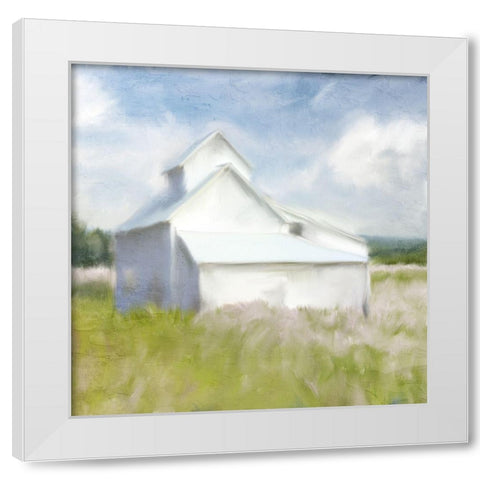 In the Flowers White Modern Wood Framed Art Print by Allen, Kimberly