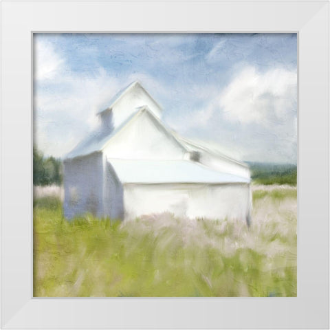In the Flowers White Modern Wood Framed Art Print by Allen, Kimberly