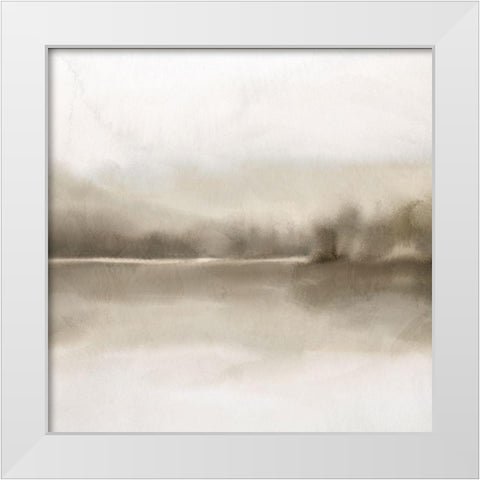 The View White Modern Wood Framed Art Print by Allen, Kimberly