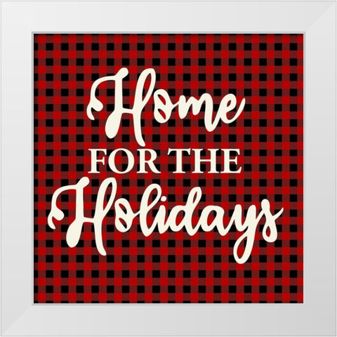Home for the Holidays White Modern Wood Framed Art Print by Allen, Kimberly