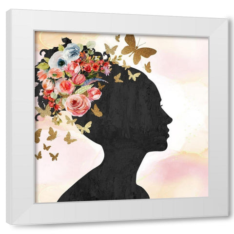 Small Things 1 White Modern Wood Framed Art Print by Bailey, Ann