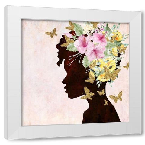 Butterfly Flight 2 White Modern Wood Framed Art Print by Allen, Kimberly