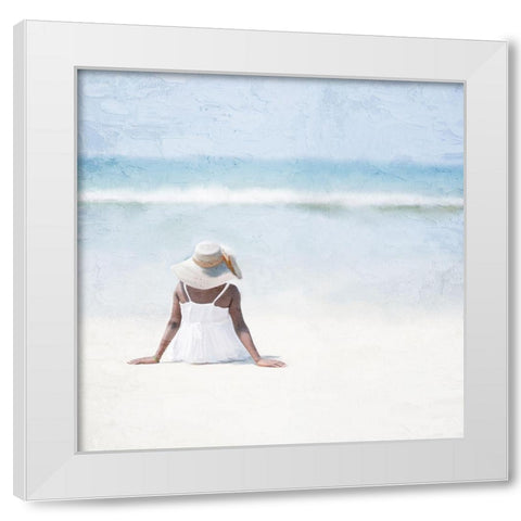 Serenity Time White Modern Wood Framed Art Print by Allen, Kimberly