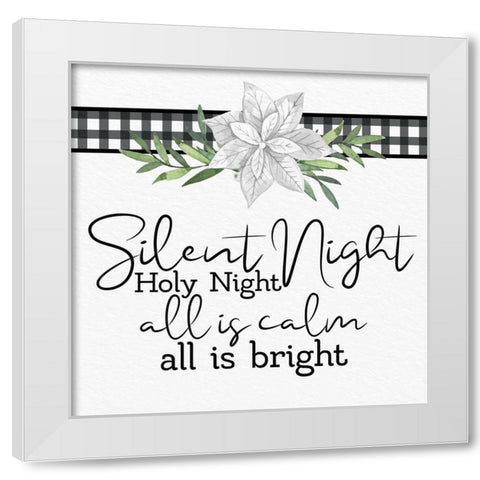 Silent Night White Modern Wood Framed Art Print by Allen, Kimberly