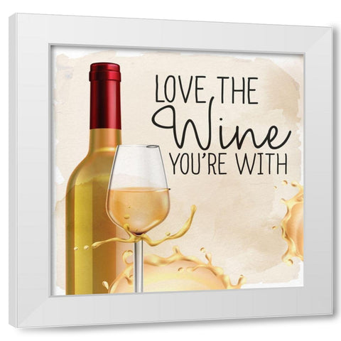 Wine Splash 4 White Modern Wood Framed Art Print by Allen, Kimberly