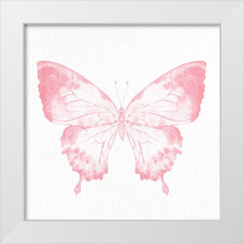 Butterfly Soar 2 White Modern Wood Framed Art Print by Allen, Kimberly
