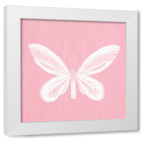 Butterfly Soar 3 White Modern Wood Framed Art Print by Allen, Kimberly