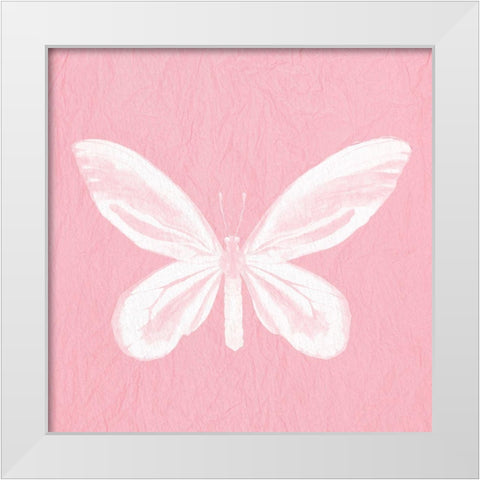 Butterfly Soar 3 White Modern Wood Framed Art Print by Allen, Kimberly