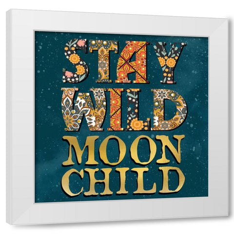 Moon Child 2 White Modern Wood Framed Art Print by Allen, Kimberly