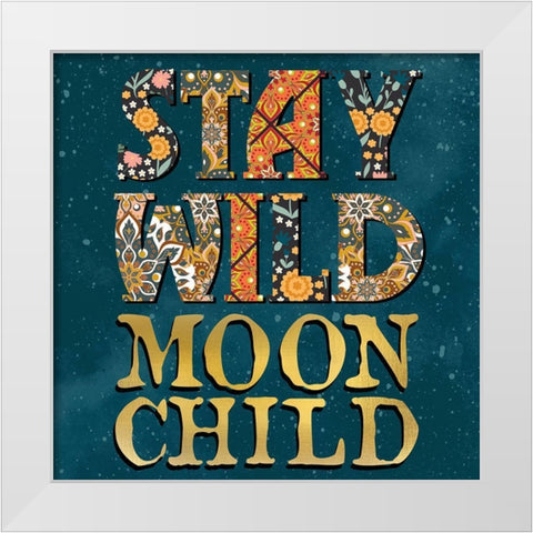 Moon Child 2 White Modern Wood Framed Art Print by Allen, Kimberly